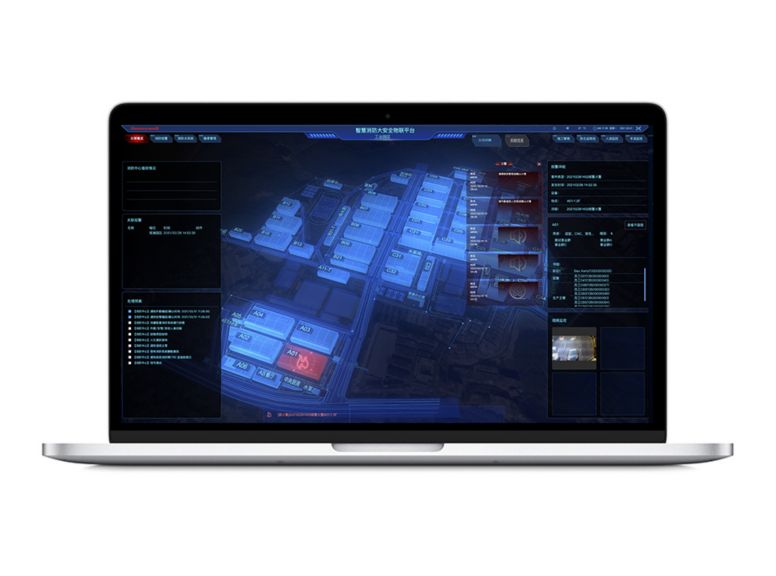 Modern silver laptop