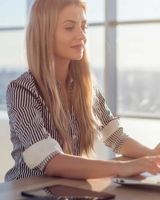 Blogs Woman Laptop