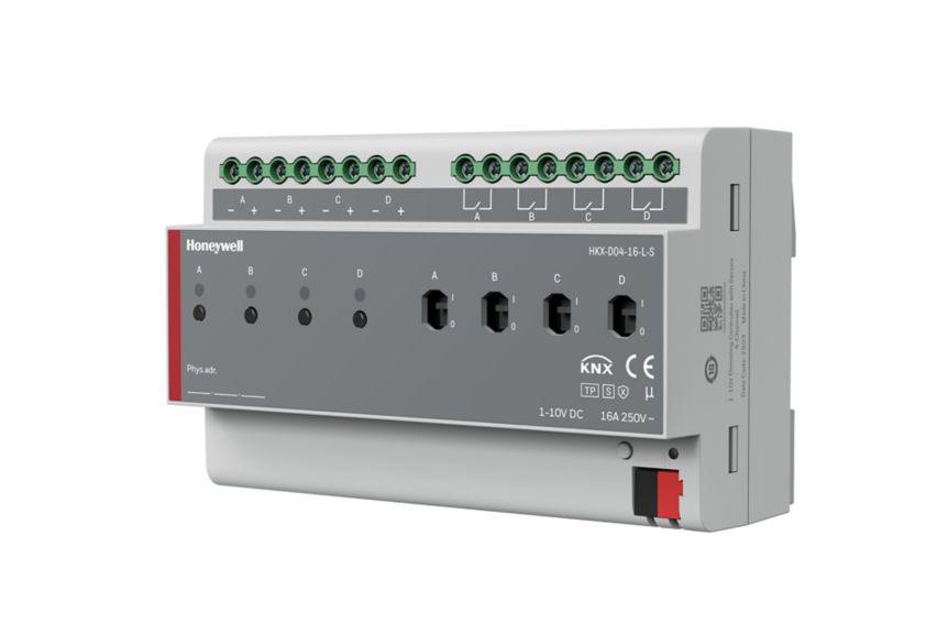 KNX-4通道16A 1-10V调光控制器侧视图.png