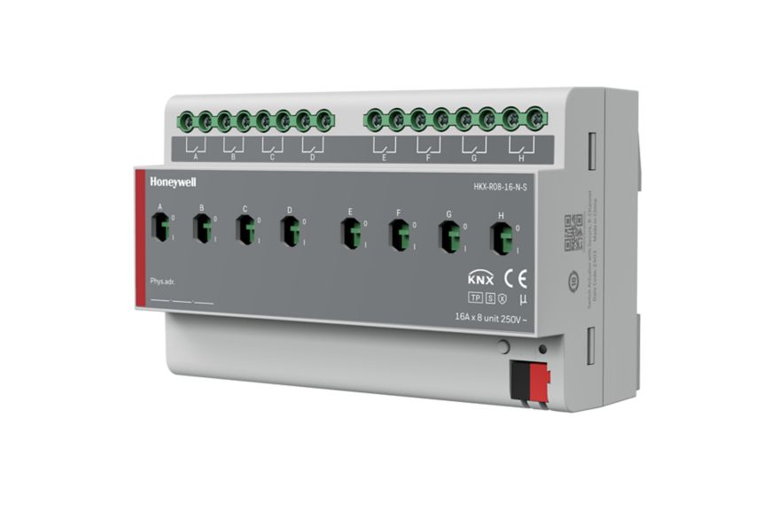 KNX-8路16A开关执行器侧视图.png