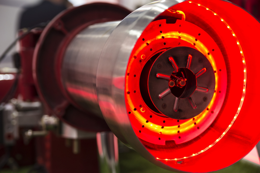 nozzle of red gas burner